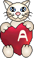 Herz mit katze alphabete