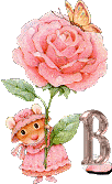 Rose mit maus alphabete