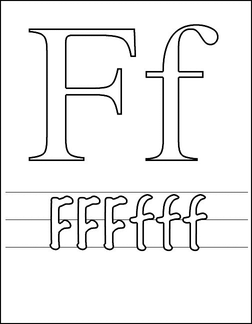 Buchstaben ausmalbilder