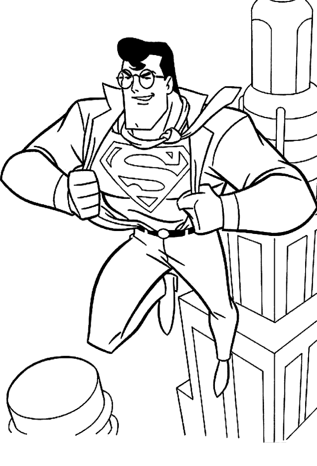 Superman ausmalbilder