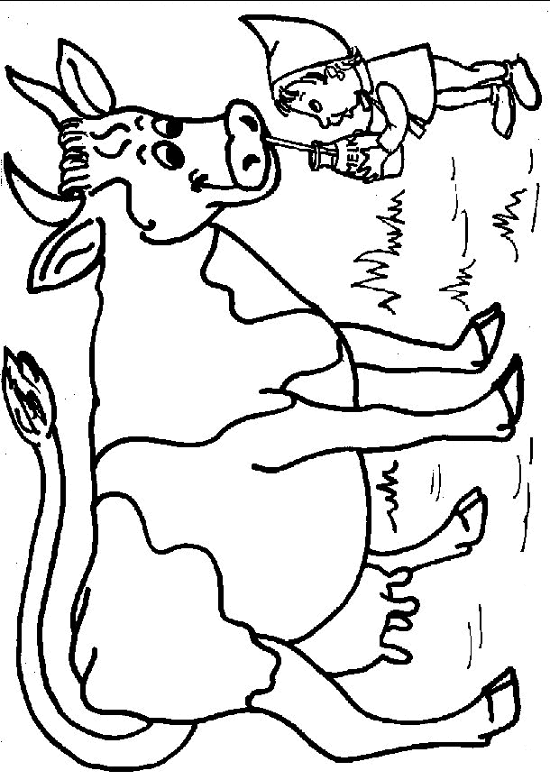 Kuh ausmalbilder